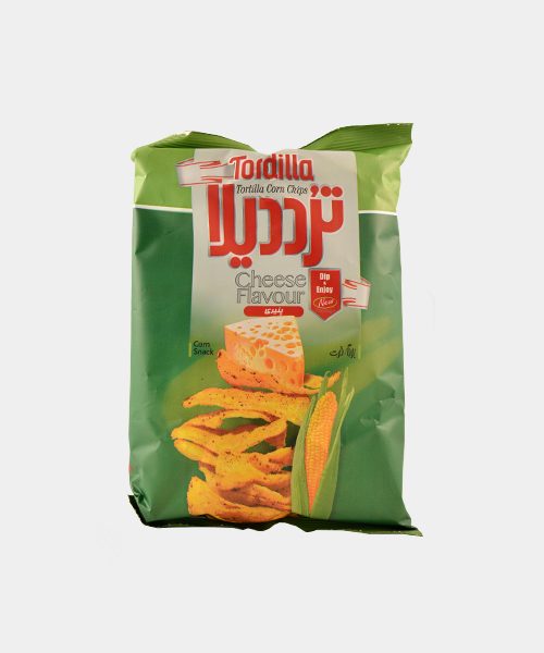 چیپس برگ ذرت پنیری 80 گرمی ترددیلا