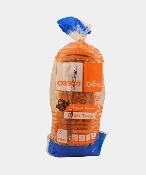 نان تست سبوس دار 530 گرمی سه نان