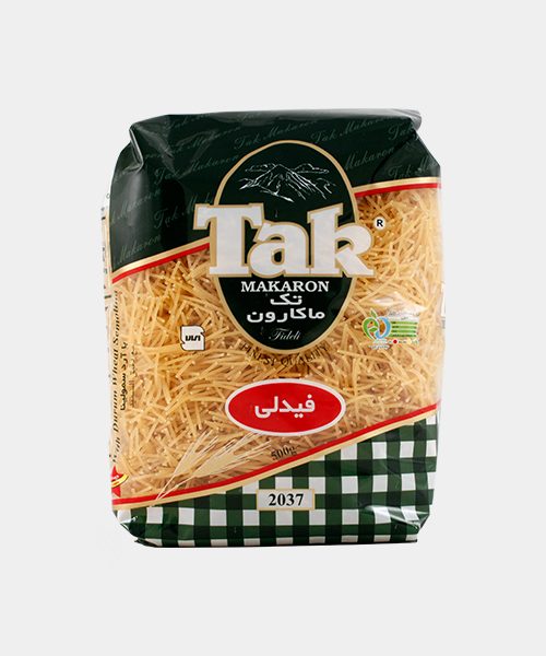 ورمیشل فیدلی با آرد سمولینا 500 گرمی تک ماکارون