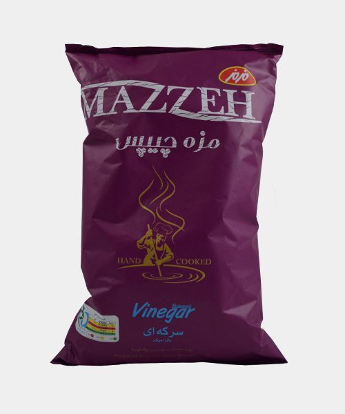 مزه چیپس باطعم سرکه بالزامیک 150 گرمی مزمز