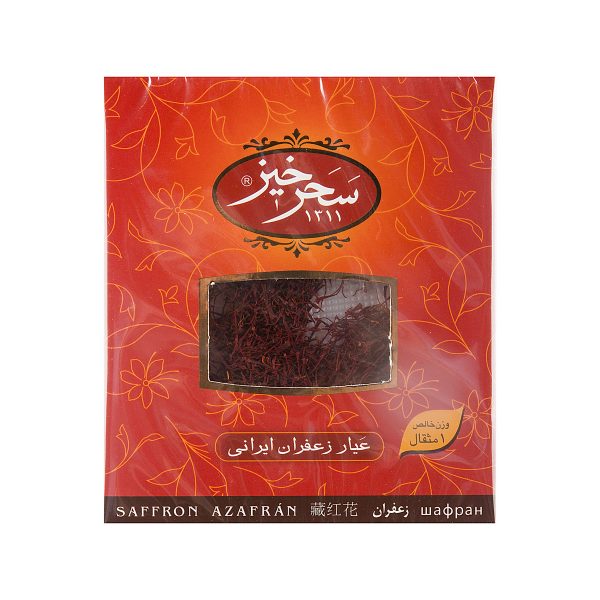 زعفران سر گل ۱ مثقال کادویی سحرخیز