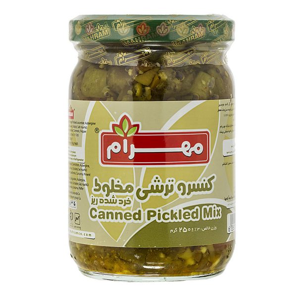 ترشی مخلوط ۲۵۰ گرمی مهرام