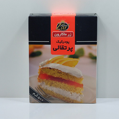 پودر کیک پرتقالی 500 گرمی زر ماکارون