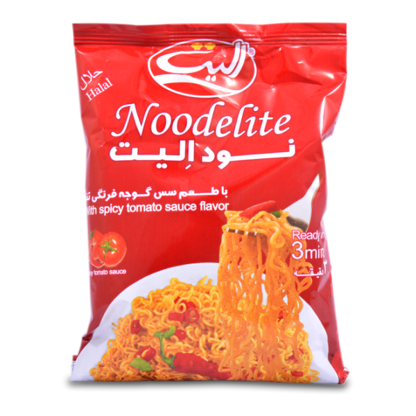 نودلیت 85 گرمی با طعم سس گوجه فرنگی تند