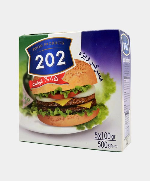 همبرگر ویژه 85 درصد گوشت 500 گرمی 202