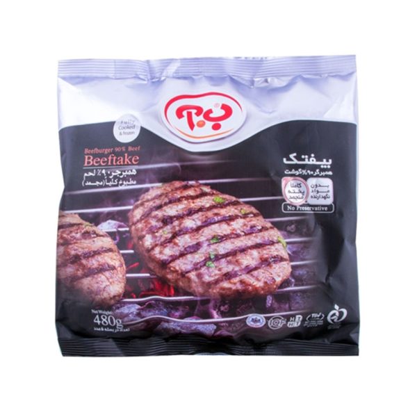 بیفکت ( همبرگر ۹۰ درصد گوشت ) ۴۸۰ گرمی ب.آ