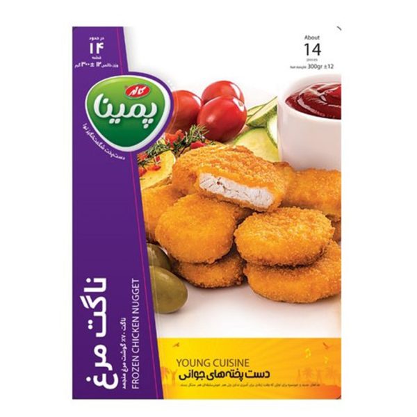 ناگت مرغ ۳۰۰ گرمی پمینا کاله